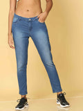 Bottums Premium Quality Denim Fabric Mid Waist Jeans.