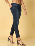 Bottums Premium Quality Denim Fabric Mid Waist Jeans.