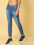 Bottums Premium Quality Denim Fabric Mid Waist Jeans.