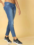 Bottums Premium Quality Denim Fabric Mid Waist Jeans.