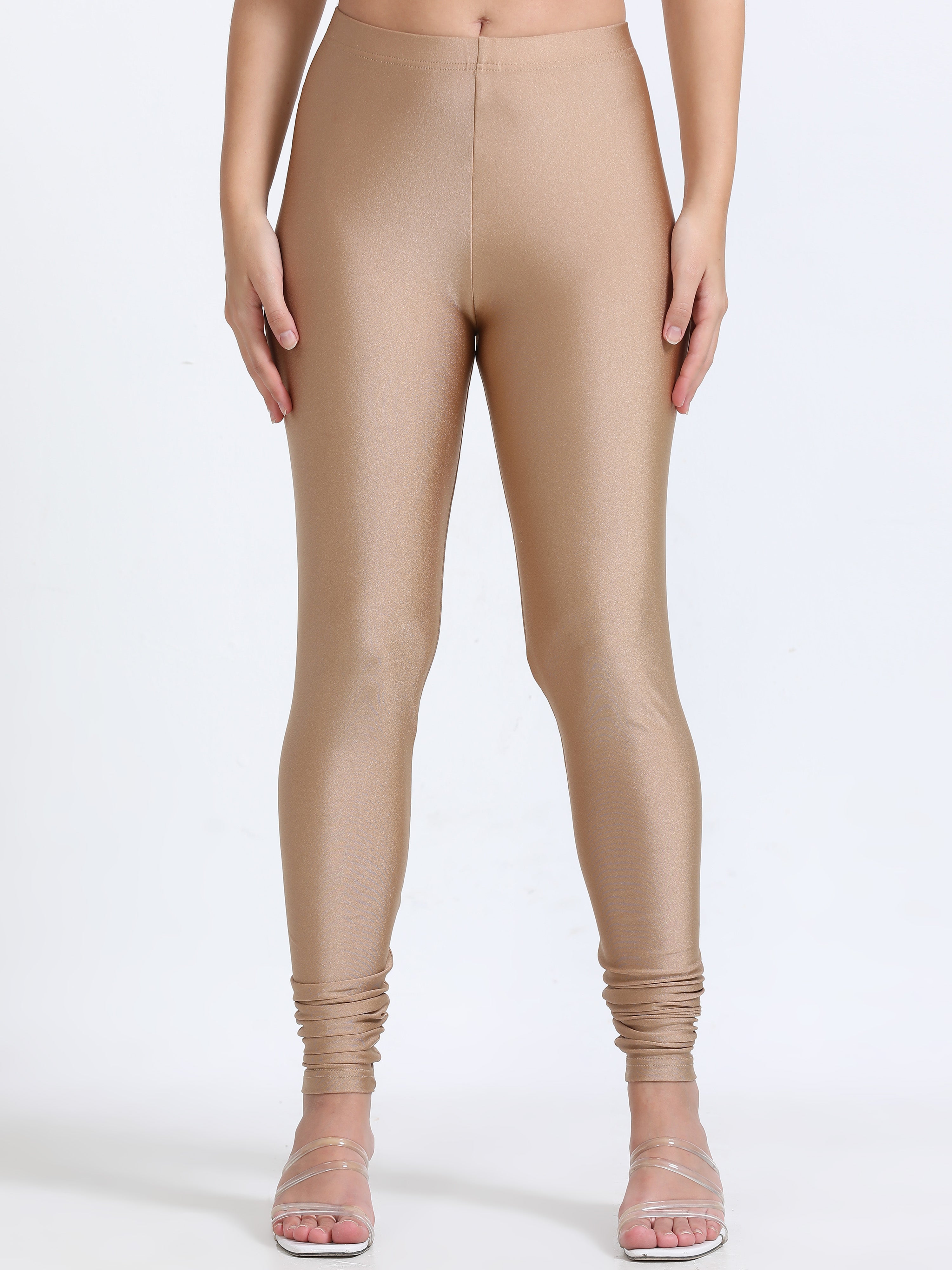 Churidar Leggings Light Gold Leggings Bottums Premium