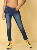 Bottums Premium Quality Denim Fabric Mid Waist Jeans.