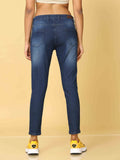 Bottums Premium Quality Denim Fabric Mid Waist Jeans.