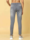 Bottums Premium Quality Denim Fabric Mid Waist Jeans.